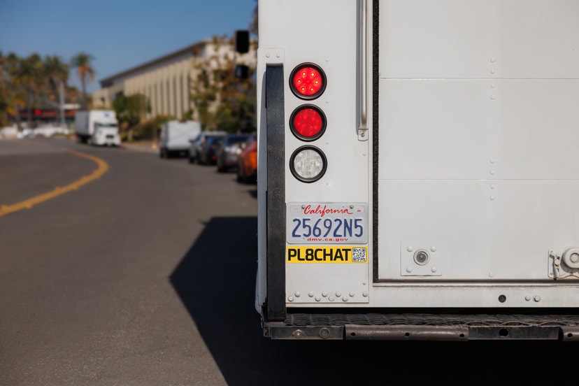 Fleet vehicles connected with PL8CHAT license plate communication system